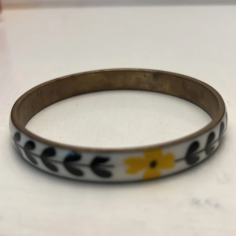 Enamel Brass Vintage Bangel Bracelet